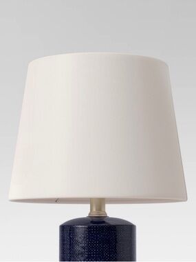 Small Linen Lamp Shade Shell - Threshold:
Drum Style for Home Office, No Assembl